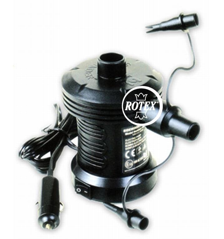 ROTEX POMPA ELETTRICA GONFIAGGIO LETTO GONFIABILE 12 V  