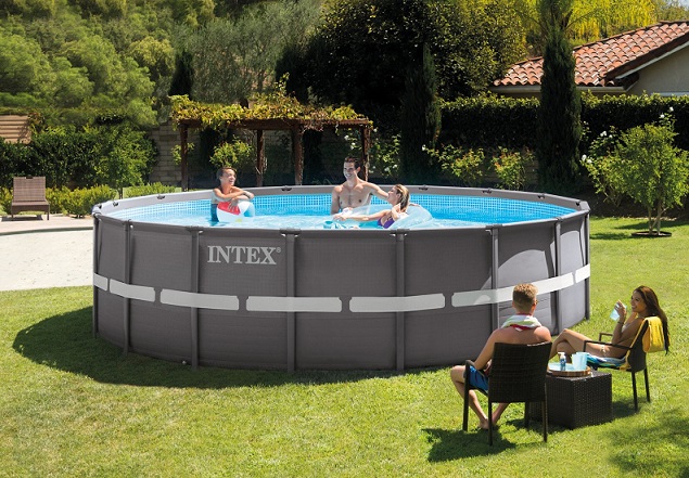 Dettagli Su Piscina Fuori Terra Rotonda 26336 Intex 549 X 132cm Pompa Combo Ultraframe Rotex